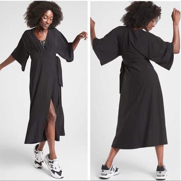 Athleta Dresses & Skirts - NWOT ATHLETA Calistoga Coverup Wrap Dress